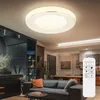 Image de Etc-shop - Plafonnier led dimmable avec télécommande Plafonnier led de salon cristal, température de couleur réglable avec veilleuse, 1x 30W 1950lm