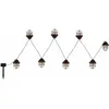 Image de Lampe solaire lampe d'extérieur lampe de jardin lanternes guirlandes lumineuses terrasse, IP44 anti-éclaboussures métal noir rouille batterie