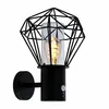 Image de Eclairage extérieur Applique murale Extérieur avec détecteur de mouvement Lampe de jardin détecteur de mouvement, noir grille diamant, 1x E27, HxLxB