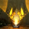 Image de Décoration de jardin extérieur Figures Solar Buddha Lampes solaires pour l'extérieur, IP44, batterie rechargeable, métal plastique, 1x led 2700K,