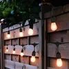 Image de Guirlande lumineuse extérieur éclairage de fête guirlande lumineuse extérieur décoration jardin guirlande lumineuse ampoules, noir, 15 flammes