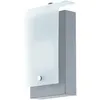 Image de Applique murale, éclairage extérieur, jardin, argent, lampe d'extérieur, applique murale maison, balcon, acier galvanisé, 1x led 3,7 watts, 320
