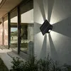 Image de Lampe solaire lumière extérieure terrasse applique murale, batterie maison mur résistant aux intempéries, 1x led 60lm 3000/6000K, LxlxH 13,1x7x13,1 cm