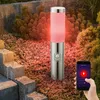 Image de Borne E27 lampadaire jardin smart home lumière extérieure détecteur de mouvement, app/commande vocale, minuterie dimmable cct, IP44, acier