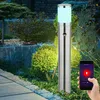 Image de Eclairage de chemin avec détecteur de mouvement Extérieur Eclairage extérieur Lampadaire de jardin détecteur de mouvement, Appcommande vocale, 1x