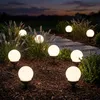Image de Boule lumineuse solaire 10 cm boule lumineuse solaire jardin LED décoration de jardin boule solaire pour extérieur petit, durée d'éclairage environ