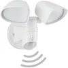Image de Lampe led d'extérieur, spot mural avec détecteur orientable, 10 Watt, 1000 lumens, 4000 Kelvin, IP44, 258x218x160mm (LxlxH), blanc - Telefunken
