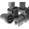 Image de 8x Roulettes (25 mm) pour chariot inférieur lave-vaisselle compatible avec Juno jsi 4362, jsi 5462, jsv 4360, jsv 5960, ssi 361W - Vhbw