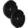 Image de 2x Filtres à charbon actif remplacement pour 484000008647, T2035106, 4920001, 480181700941, C00384668, CHF180 pour hotte aspirante - 19 cm - Vhbw