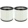 Image de vhbw 2x filtre plissé compatible avec Aqua Vac Gusty 30 / 50, Super 22, Industrial 30, Industrial 35, Industrial 50, Max 30, NTP 30 aspirateur - blanc