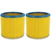 Image de 2x filtre plissé compatible avec Aqua Vac Max 30, Multisystem 500i, nts 30, Super 30, 7403 t, 7413 p aspirateur - bleu / jaune - Vhbw