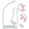 Image de Vhbw - Tube acoustique de sécurité oreillette 2 bouchons d'oreille, Insert auriculaire l gauche droite transparent pour casque audio, appareils radio