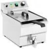 Image de Royal Catering - Friteuse Électrique Professionnelle Inox Avec Zone Froide Robinet 230V 9L 3000W