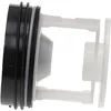Image de Filtre à peluches compatible avec Bosch WFL1600ID/04, WFL1600FR/14 machine à laver sèche-linge - 6,2cm compatible avec Copreci pompe + joint - Vhbw