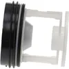 Image de Filtre à peluches compatible avec Bosch WFL1601BY/09, WFL1601BY/01 machine à laver sèche-linge - 6,2cm compatible avec Copreci pompe + joint - Vhbw
