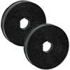 Image de 2x Filtres à charbon actif remplacement pour Amica KF17130, 1160825, FWK-140 pour hotte aspirante - 14 cm - Vhbw
