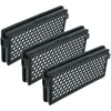Image de 3x filtre compatible avec Miele Argento, Artico, Amaranth, Ambiente, Blue Magic 2000 aspirateur - filtre à charbon actif hepa noir / blanc - Vhbw