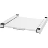 Image de Ml-design - Kit de Superposition Universel avec Plateau Coulissant, Acier, 60x60 cm, Blanc, Cadre de Liaison pour Lave-linge/Sèche-linge, Cadre