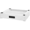 Image de Ml-design - Socle pour Machine à Laver avec Tiroir Coulissant, Acier, Blanc, 60,5x54 cm, Antidérapant, Support Base de Lave-Linge, Kit de Montage