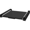Image de Ml-design - Kit de Superposition Universel avec Plateau Coulissant, Acier, 60x60 cm, Noir, Cadre de Liaison pour Lave-linge/Sèche-linge, Cadre