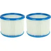 Image de Set de filtres 2x Filtre plissé compatible avec Nilfisk / Alto / Wap Multi 20, 30 aspirateur à sec ou humide - Filtre à cartouche - Vhbw
