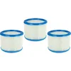 Image de Set de filtres 3x Filtre plissé compatible avec Nilfisk Attix 50-21 pc ec, 50-21 xc aspirateur à sec ou humide - Filtre à cartouche - Vhbw
