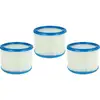 Image de Set de filtres 3x Filtre plissé compatible avec Nilfisk / Alto / Wap Attix 25-11, 30, 30-01 aspirateur à sec ou humide - Filtre à cartouche - Vhbw