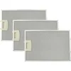 Image de 3x filtres permanent à graisse compatible avec Siemens LC75752/01, LC75752/02, LC75950/01, LC75950SD/01 hotte de cuisine, métal - Vhbw