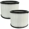 Image de 2x filtre plissé compatible avec Starmix Energetic APDH-1430, APDM-1430 aspirateur à sec/humide - noir / blanc 3500 cm² - Vhbw