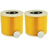 Image de Lot de 2x filtres à cartouche compatible avec Rowenta Typ rp 130 F1 aspirateur à sec ou humide - Filtre plissé, jaune - Vhbw