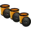 Image de Lot de 3x filtres à cartouche compatible avec Parkside (Lidl) pnts 1400 C1, 1400 F2, 1400 E2, 1400 D1 aspirateur - Filtre plissé - Vhbw