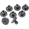 Image de 8x Roulette pour panier inférieur compatible avec Electrolux ESF6150, ESF6160, ESF6159, ESF6161 lave-vaisselle - Diamètre 40 mm - Vhbw