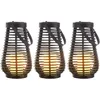 Image de Lampes solaires pour l'extérieur Lampe de table solaire led Lampe suspendue Lanterne led de jardin effet flamme, avec effet de lumière dansante, 1x