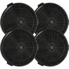 Image de 4x Filtres à charbon actif remplacement pour Electrolux E251005 pour hotte aspirante - 18,85 cm - Vhbw