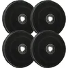 Image de 4x Filtres à charbon actif compatible avec Indesit HI161(BK) - eco E233, HI161(IX) - eco E233, HI161(WH) - eco E233 hotte aspirante - 23 cm - Vhbw
