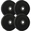 Image de 4x Filtres à charbon actif compatible avec Zanussi ZHT658W - 942492056, ZHT658B - 942492055, ZHT658N - gzd 0160 hotte aspirante - 23 cm - Vhbw