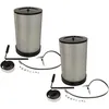 Image de 2x Filtre à particules fines remplacement pour Metabo 0920016529 pour centrale d'aspiration - particules fines avec brosses de nettoyage - Vhbw