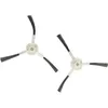 Image de 2x Brosse latérale compatible avec Mova E30 Ultra robot aspirateur - Lot de brosses, blanc / gris - Vhbw