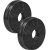Image de vhbw 2x Filtres à charbon actif compatible avec Candy ZHW659T, ZHC82661BA, ZHC82662BA hotte aspirante - 10,5 cm