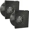 Image de 2x Filtres à charbon actif compatible avec Elica Ciak, Ciak 2.0 s GR/A/60, Ciak 2.0 s GR/A/90 hotte aspirante - 21,3 x 20,7 x 4,1 cm - Vhbw