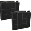 Image de 2x Filtres à charbon actif compatible avec Zanussi ZHC92341XA, ZHC6846XA, ZHC9235X, ZHC9234X, ZHC62660WA, ZHC6454X, ZHC62661XA hotte aspirante - Vhbw
