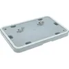 Image de Clapet de remplacement compatible avec Bosch WTW86390, WTW86380, WTW86361, WTW86360, WTW845W0ES, WTW845W0 sèche-linge - avec vis, gris - Vhbw