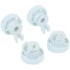 Image de vhbw 4x Roulette pour panier inférieur compatible avec Foron lave-vaisselle - Diamètre 14 mm