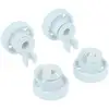 Image de vhbw 4x Roulette pour panier inférieur compatible avec Hotpoint lave-vaisselle - Diamètre 14 mm