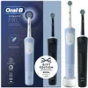 Image de Oral-B Vitality Pro Duo Adulte Brosse à dents rotative oscillante Noir, Bleu, Blanc