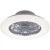 Image de Plafonnier cct Ventilateur de plafond 3 vitesses Ventilateur d'ambiance Ciel étoilé Lampe de salon Télécommande, acier blanc, 1x led 1700Lm