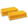 Image de 2x filtre plissé plat compatible avec Bosch gas 35 l afc, gas 35 l sfc+, gas 35 m afc, gas 55 m afc Professional aspirateur - Élément filtrant - Vhbw