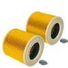 Image de 2x filtre plissé compatible avec Kärcher wd 3600, wd 3.600 aspirateur - jaune - Vhbw