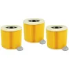 Image de vhbw 3x filtre plissé remplacement pour Kärcher 6.414-789.0, 6.414-789 pour aspirateur - marron