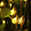 Image de Boule solaire chaîne lumineuse led 5m, 20 boules de cristal led lampes solaires - Salcar